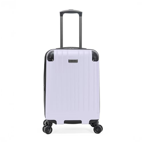 Flying Axis Collection Lightweight Hardside Expandable 8-Wheel Spinner Luggage, Lavender, 20-Inch Checked - color: Lavender, size: 20-Inch Carry On