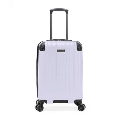 Flying Axis Collection Lightweight Hardside Expandable 8-Wheel Spinner Luggage, Lavender, 20-Inch Checked - color: Lavender, size: 20-Inch Carry On