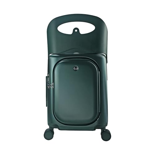 MiaMily Carry On Plus Ride-On Luggage with Built In Seat for Kids & Adults - color: Forest Green