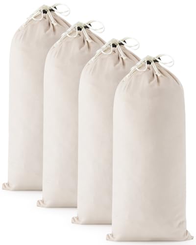 4 Pcs Single Shoe Bags for Travel, Dust Velvet Bag, Rio Red, 17.3x8.6 Inch - color: Beige, size: 17.3"x8.6"