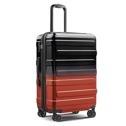 Carry on Luggage 22x14x9 Airline Approved, Expandable - color: Ember, size: S (20 In Carry-on)