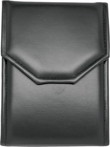 Novel Box Necklace Display Pearl Folder, 7x5 Inch Jewelry Case, Black/White - color: Black/White Stitched, size: Small