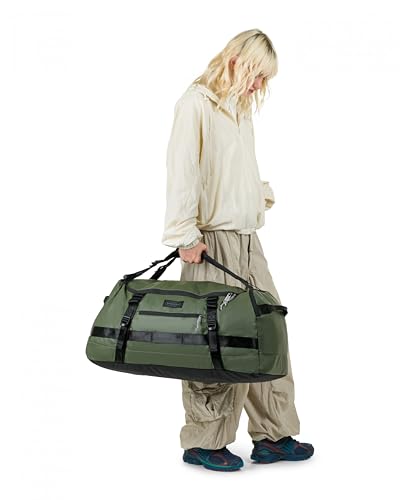 Eastpak Duffel Pack M – 70L Convertible Duffel Bag with Backpack Straps, Weatherproof Design, Multiple Compartments & Gear Loops, Tarp Forest