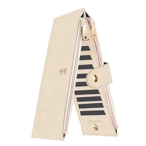 Travelambo Womens Leather Bifold Wallet, Slim RFID Blocking Card Holder - color: Khahi