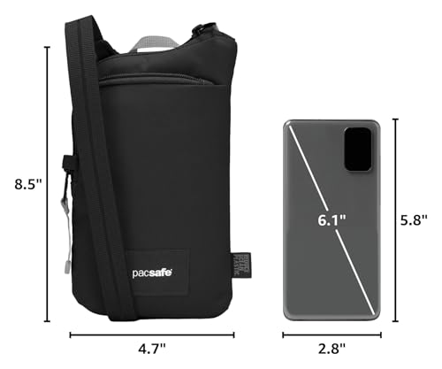 Pacsafe Unisex Pacsafe Go Anti Theft Tech Crossbody - color: Jet Black