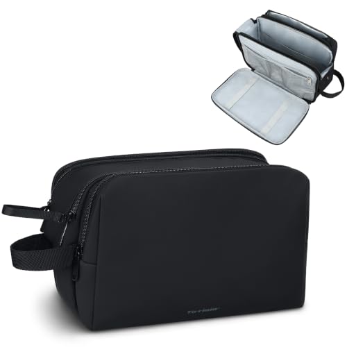 Mens Water Resistant Dopp Kit Travel Toiletry Bag - size: Large