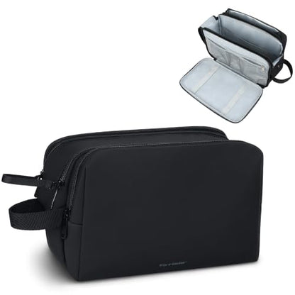 Mens Water Resistant Dopp Kit Travel Toiletry Bag - size: Large