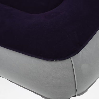 SEWACC 2pcs Inflatable Foot Rest Pillow Travel Footrests Cushion Adjustable Stool for Plane Car Office Outdoor - color: Multi