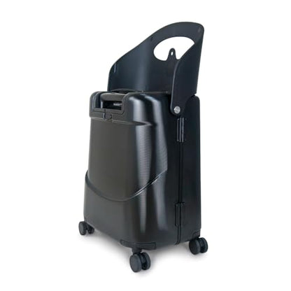 MiaMily Kids Ride-On Carry On Luggage, Hard Shell Suitcase - color: Midnight Black