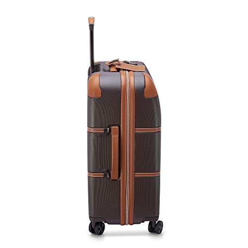 DELSEY PARIS Chatelet Air 2.0, 24 Inch Checked Luggage, Chocolate Brown - color: Chocolate Brown, size: Checked-Medium 24 Inch