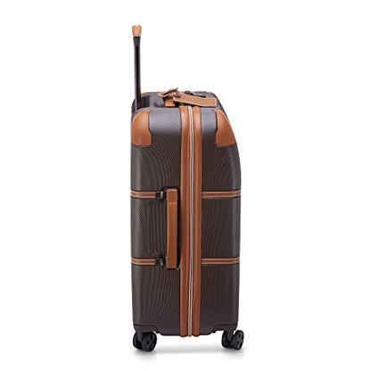 DELSEY PARIS Chatelet Air 2.0, 24 Inch Checked Luggage, Chocolate Brown - color: Chocolate Brown, size: Checked-Medium 24 Inch
