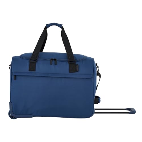 Scotch & Soda Amsterdam Travel Duffel Bag, Ocean Blue, 21-Inch Rolling - color: Ocean Blue, size: 21-Inch