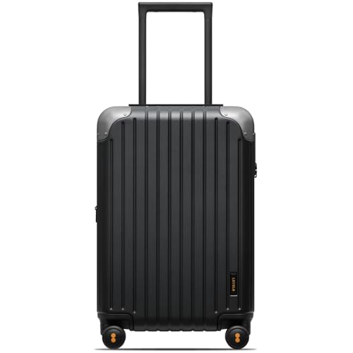 LEVEL8 Carry on Luggage Airline Approved, Hardshell Suitcases with Spinner Wheels, Lightweight PC Luggage, 20 inch, Black - color: Black, size: 20 Inch - Non-Expandable
