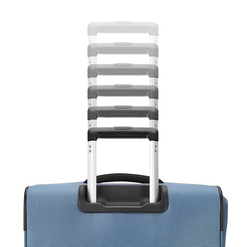 Samsonite Soft-Sided 29-Inch Lightweight Large Checked Expandable Element Suitcase: Durable, 360° Spinner Wheels, Adjustable Telescopic Handle, 2 Front & 1 Side Pocket- Captains Blue - color: Captains Blue, size: 29-Inch Checked-Large