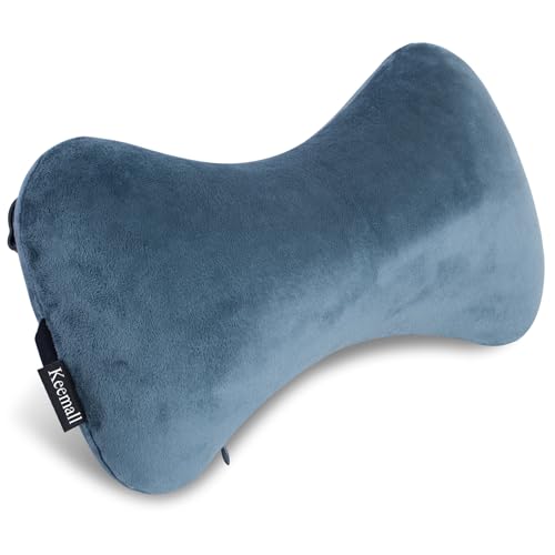 Keemall Inflatable Travel Neck Car Pillow Sleeping Road Trip Essentials - color: Soft Grey, size: Medium