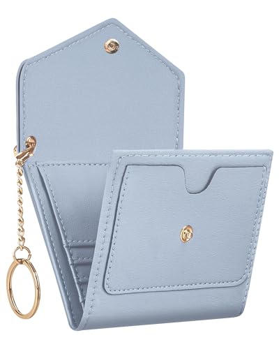 Gostwo Womens Wallet RFID Blocking Small Wallets Woman Credit Card Holder Trifold Ladies Wallets with Coins Zipper Pocket - color: Blue Classic