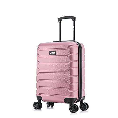 InUSA TREND 20-Inch Carry-On Hardside Spinner Luggage Lightweight Rose Gold - color: Rose Gold, size: 20 Inch