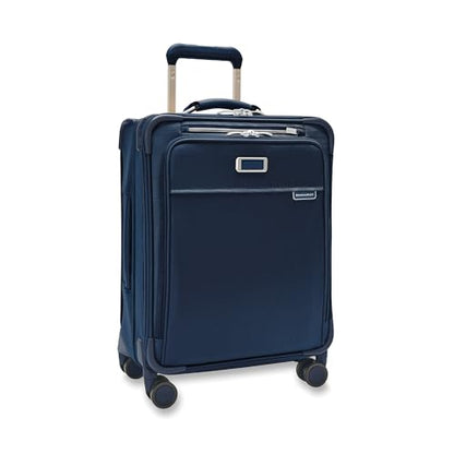Briggs & Riley Baseline Global 21 Inch Softside Carry-On Spinner, Navy - color: Navy, size: 21" Carry-On