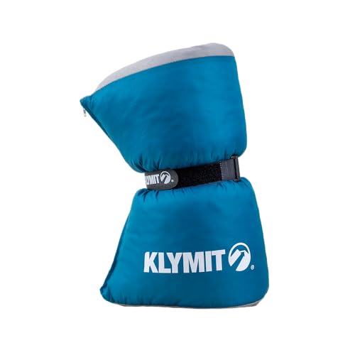 Klymit Drift Base Camp Pillow | Lightweight and Versatile Travel Pillow with a Memory Foam and Gel Fiber Core | Blue