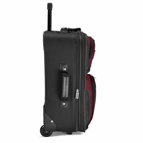 Travel Select Amsterdam Softside Expandable Luggage with Rolling Wheels, Red, 2-Piece Set (15/21) - color: Red, size: 2-Piece Set (15/21)