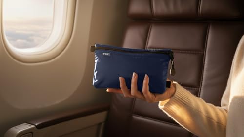 Travel Small Toiletry Bag,Storage Pouch Organizers Nylon Pouch, Zipper Bag - color: Navy Blue