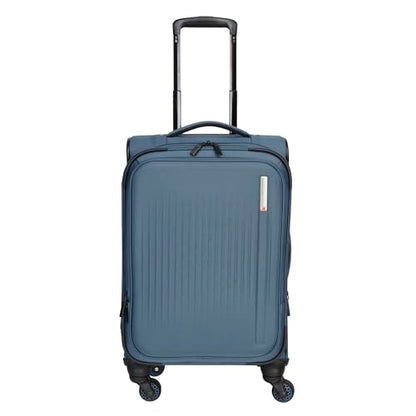 Sharper Image Odyssey 2-Piece Set (21.5" & 29") Expandable 8-Wheel Spinner Carry On and Large Checked Luggage Set, Bluefin - color: Bluefin, size: 2-Piece Set
