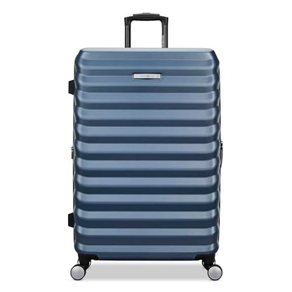 Samsonite Hard-Sided 28-Inch Lightweight Checked Large Expandable Element Suitcase: Durable, 360° Spinner Wheels, Adjustable Telescopic Handle, TSA-Approved Lock - Captains Blue - color: Captains Blue, size: 28-Inch Checked-Large
