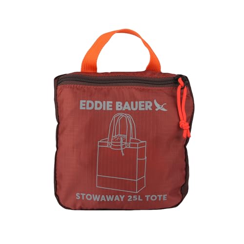 Eddie Bauer Stowaway Packable Tote Bag - color: Maroon