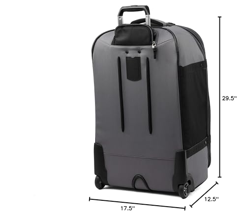 Travelpro Bold Softside Checked Rollaboard, Grey/Black, 28-Inch - color: Grey/Black, size: Checked-Large 28-Inch
