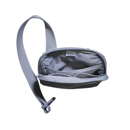 Mini Nylon Belt Bag Fanny Pack Crossbody, Light Grey - color: Light Grey
