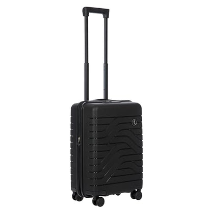 Bric's B|Y Ulisse Set of 2 Luggages with Spinner Wheels – Carry-On Airline Approved and Checked Expandable Lightweighted Hard Shell Suitcases, TSA Combination Lock - 21 Inch & 30 Inch, Black - color: Black, size: 2-Pieces (Carry-on & Checked-large)