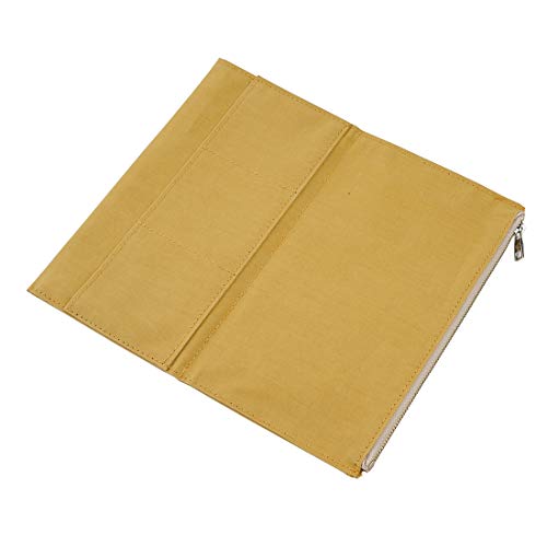 Moterm Canvas Zipper Pocket Insert Pouch for Travelers Notebook Refill - color: Canvas-Yellow, size: Standard Size