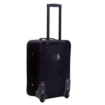 Rockland Fashion Softside Upright Luggage Set, Expandable, Black, 2-Piece (14/19) - color: Black, size: 2 Piece (19"/14" Tote)