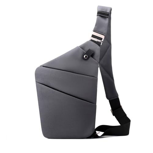 Travel Anti Pickpocket Purses, Slim Carry Crossbody Bag for Women & Man Travel Safe, Waterproof - color: Dark Gray