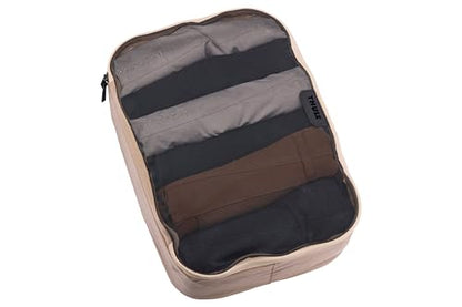 Thule Packing Cube, Size Medium, Transparent Fabric, Organize Shirts, Pants, Sweaters, Easy to Pack - color: GENTLE BEIGE, size: Medium, style: Single