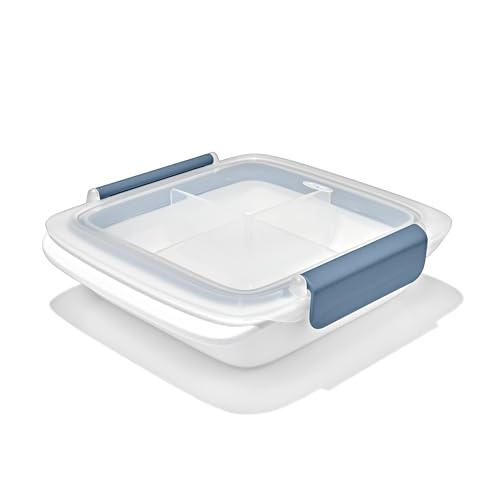 OXO Good Grips Prep & Go Slim Container with Removable Divider - Ocean Blue - color: Ocean Blue, style: Slim with Removable Divider