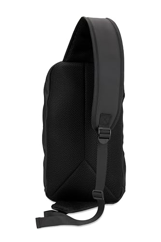X RAY Water Resistant Crossbody Sling Bag for Women, Lightweight PU leather Travel Shoulder Bag with Adjustable Strap - color: Black