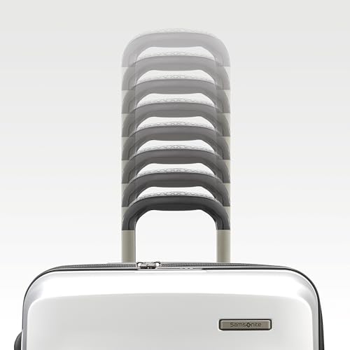 Samsonite 2 Piece Luggage Set with 21/28” Hardside Lightweight Octiv (Carry-On Pro with Front Pocket & Large Checked) Expandable, Four Spinner Wheels, Adjustable Handle, TSA Approved Lock - Silver - color: Aluminum Silver, size: 2-Piece Set (Pro 21 with F