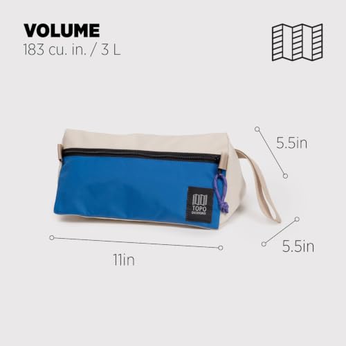 Topo Designs Dopp Kit Travel Toiletry Bag (Classic Blue/Bone White) - color: Classic Blue/Bone White