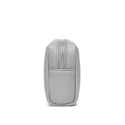 Makeup Bag for Purse Travel Cosmetic Bag (PU Shark Gray) - color: Shark Gray