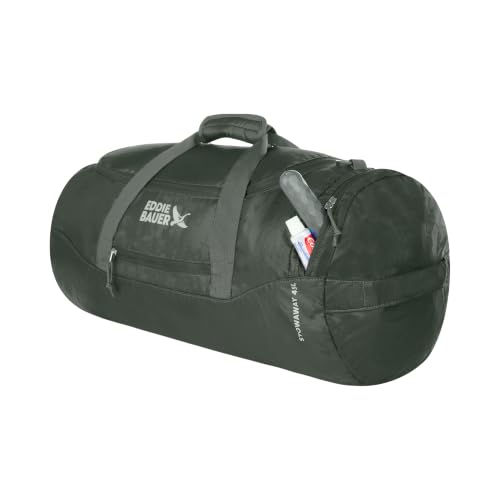 Eddie Bauer Stowaway Packable Duffel Bag, 45L, Dark Forest - color: Dark Forest