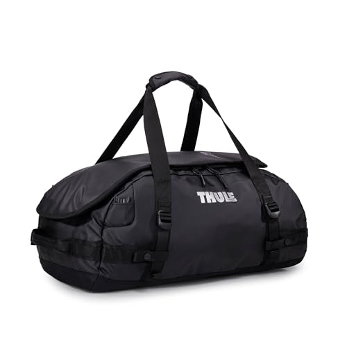 Thule Chasm Duffel bag, Weather-resistant materials, Easy packing, Converts to backpack, Internal pockets, Travel-ready - color: Black, size: 40L