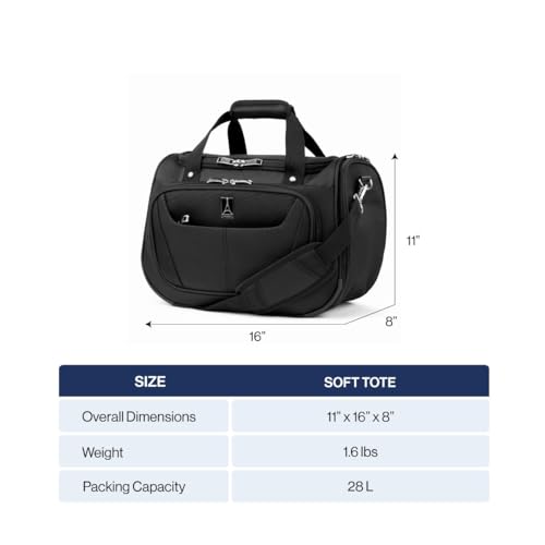 Travelpro Maxlite 5 Softside Lightweight Underseat Carry-On Travel Tote, Overnight Weekender Bag - color: Forest Green