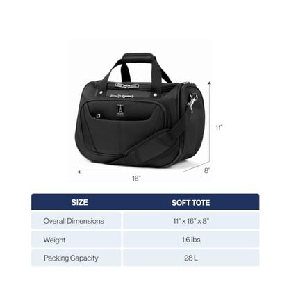 Travelpro Maxlite 5 Softside Lightweight Underseat Carry-On Travel Tote, Overnight Weekender Bag - color: Tote Burgundy