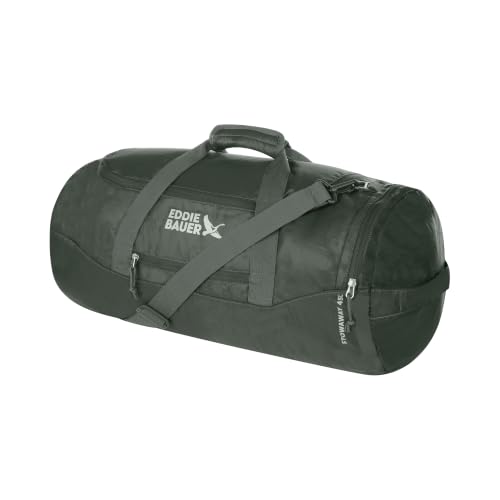 Eddie Bauer Stowaway Packable Duffel Bag, 45L, Dark Forest - color: Dark Forest
