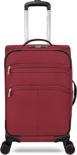Everest Expandable Softside Spinner - color: Wine, size: 20-Inch Spinner Carry-On