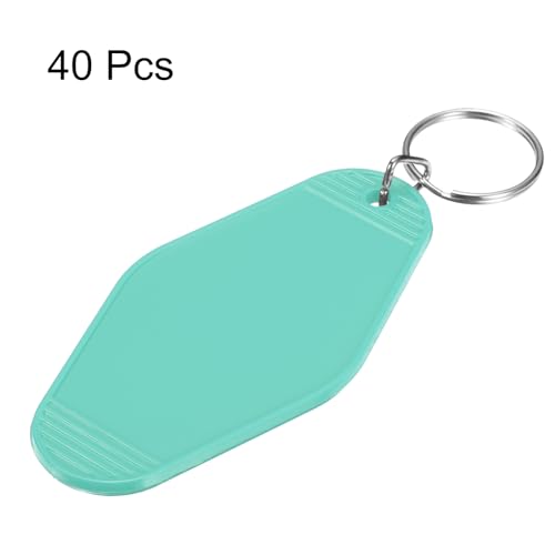 uxcell Hotel Keychains Blank Plastic - color: Light Blue