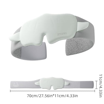 Mint Green Sheep Sleep Mask Breathable Blackout Eye Mask for Rest - color: Green