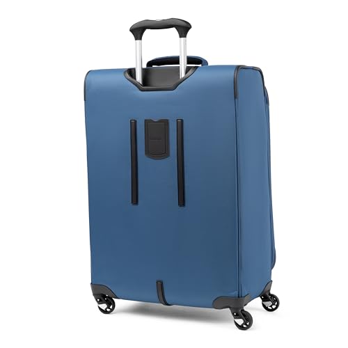 Travelpro Maxlite 5 Softside Checked Luggage Spinner, Blue, 25-Inch - color: Ensign Blue, size: Checked-Medium 25-Inch