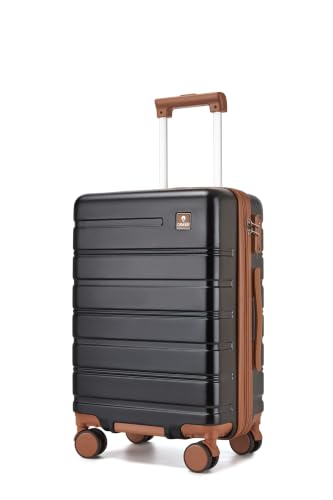 Carry on Luggage 20Inch Expandable Suitcase 22 * 14 * 9, Black - color: Black, size: 20" Expandable